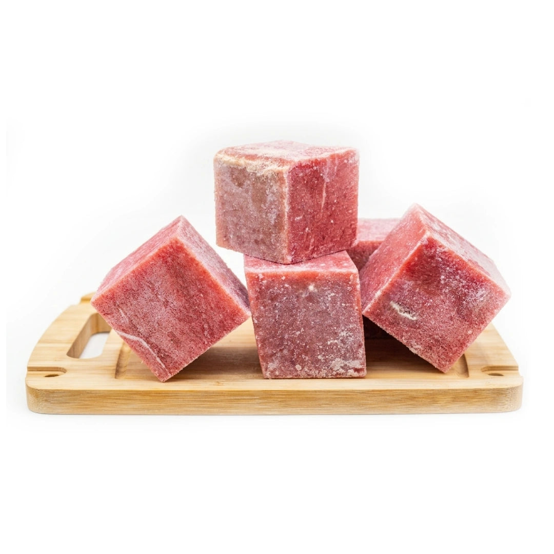 瘦火鸡肉末 - 冷冻,细肉末 - 立方块状 - 约8盎司