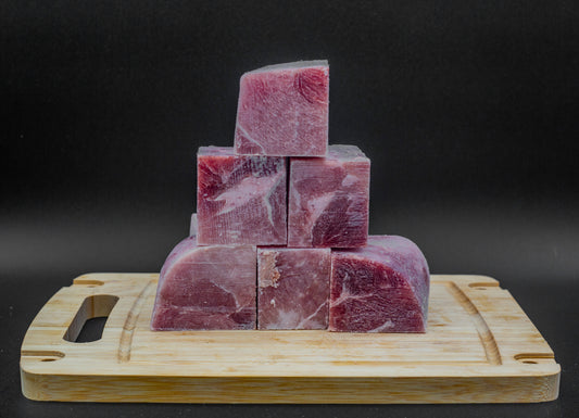 Pork Buckeye - Cubed approx 8 oz frozen (sold by the pound)