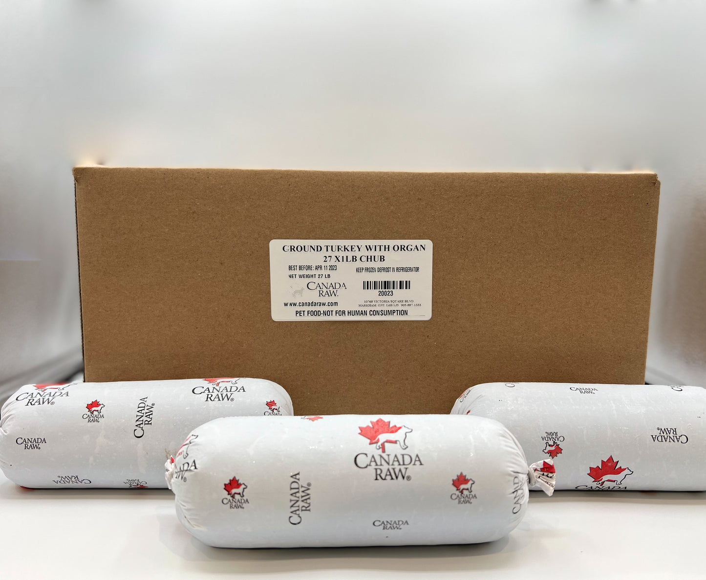 Turkey Carcass - (Ground Coarse) with Organ (27 x 1lb Chubs Frozen)