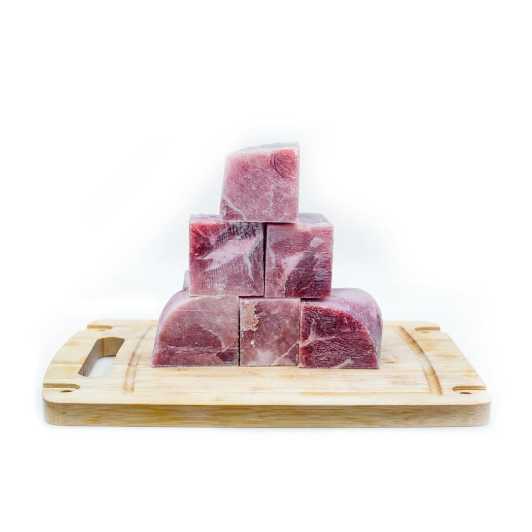 Porc Buckeye - En cubes, environ 225 g, congelé (vendu au kilo)