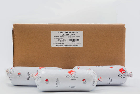 Turkey Carcass - (Ground Coarse) 25 LB x 1lb Chubs