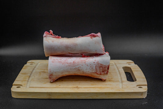 Beef Marrow Bones (Center Cut). Sold by the pound.