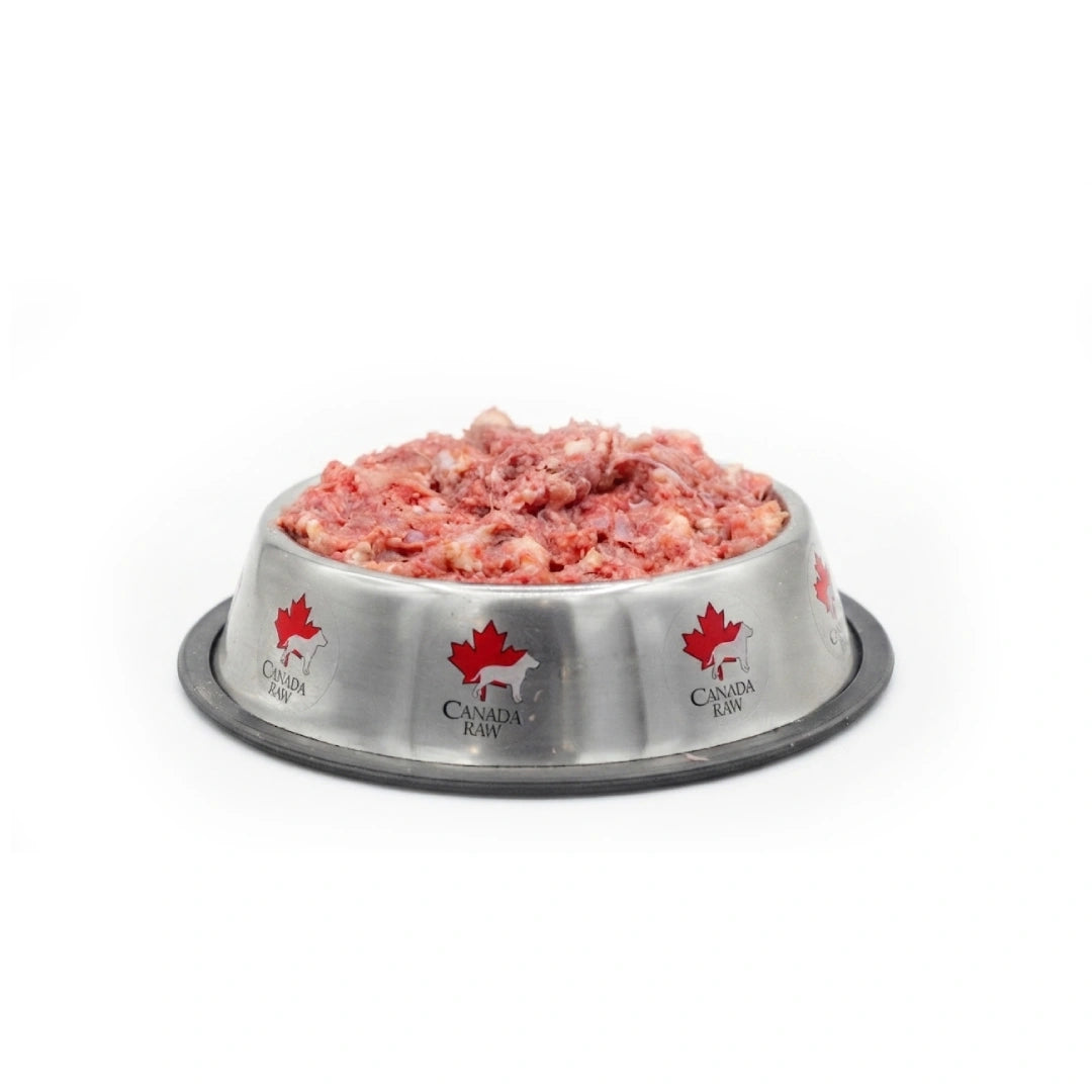 Carcasse de poulet - Hachée fraîche - Boîte en vrac de 25 lb