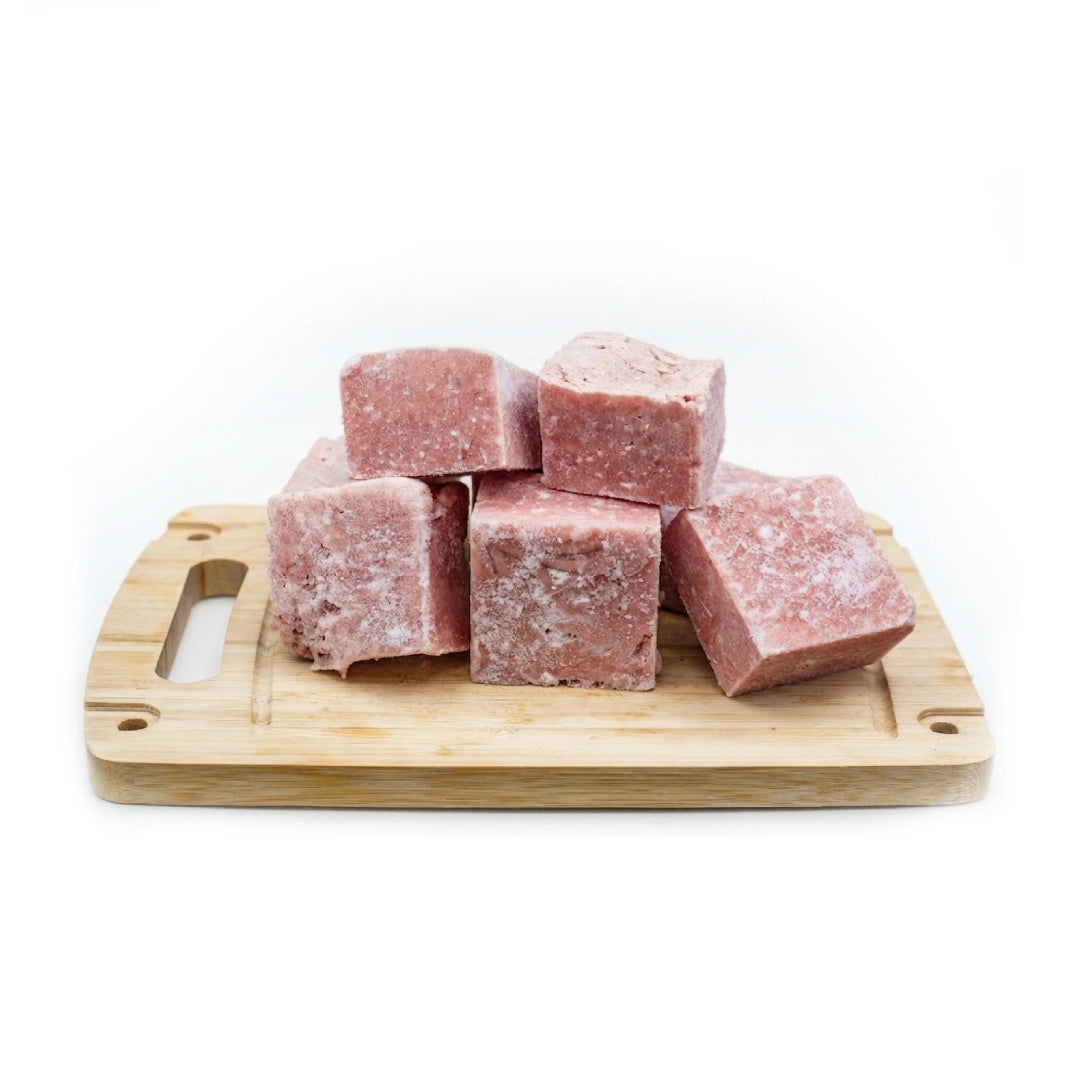 Porc haché maigre - Haché fin congelé - Cubes d'environ 225 g