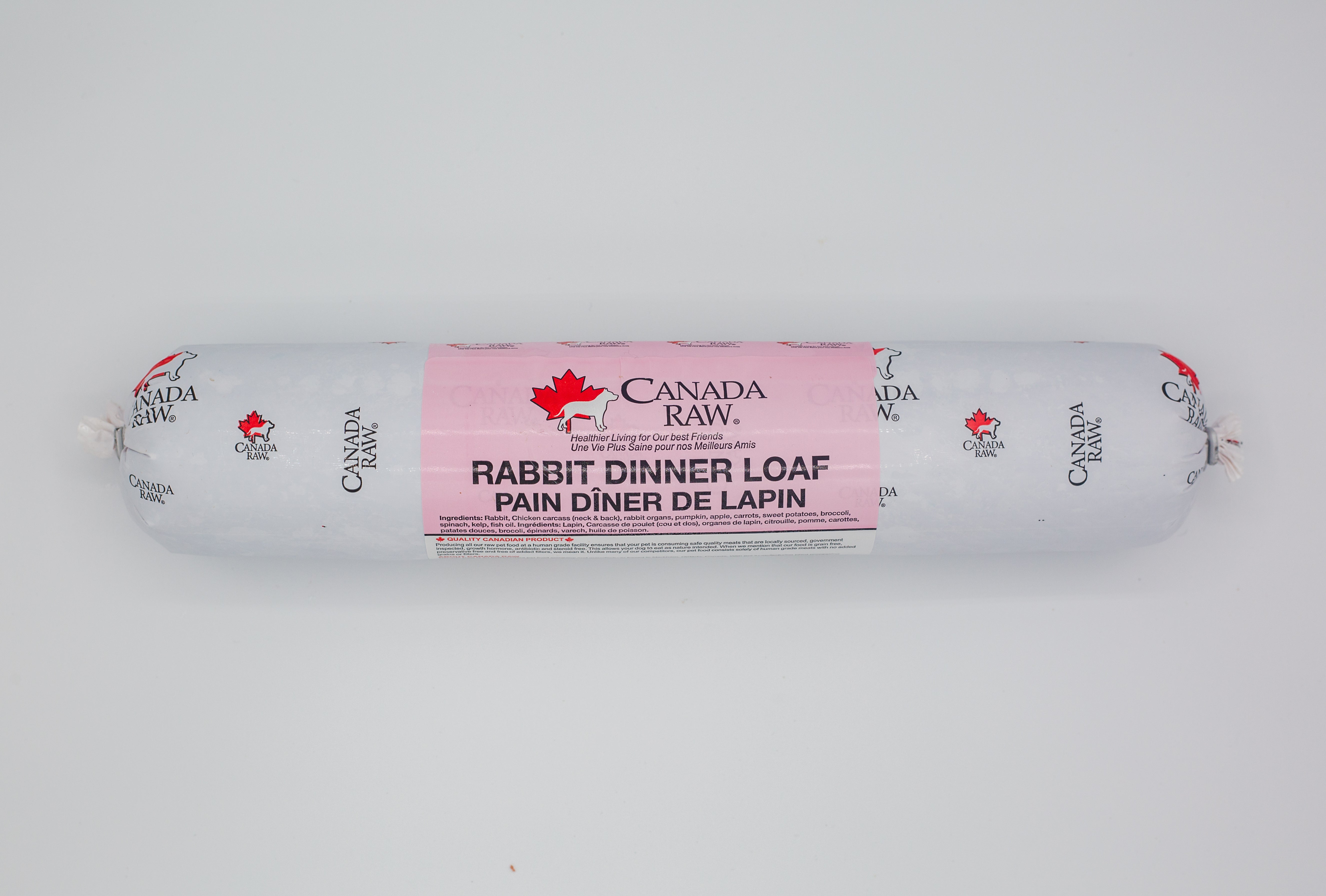 Rabbit Dinner Loaf - 10 x 2lb Bag – Canada Raw