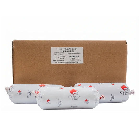 中等肥瘦碎牛肉 - 25 x 1磅条状包装箱