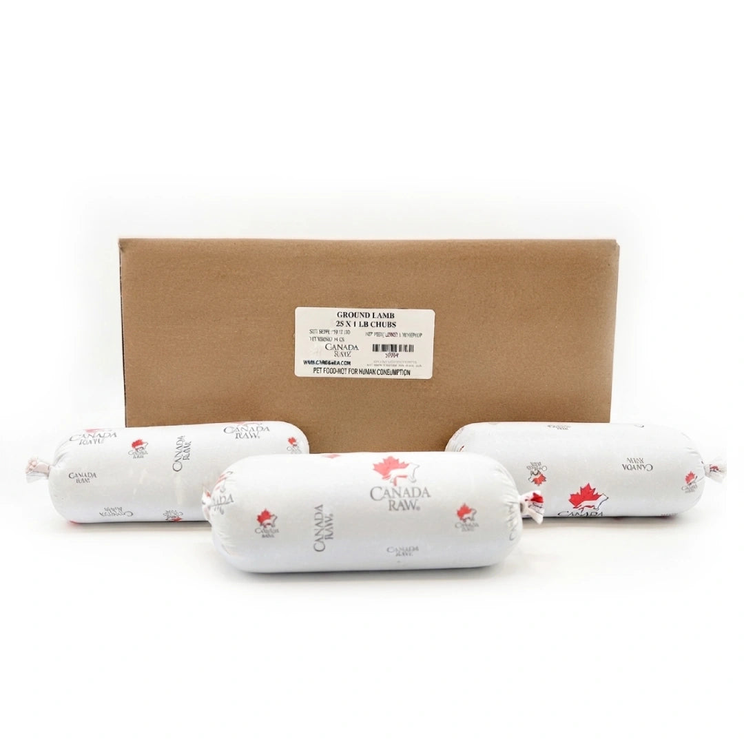 Agneau haché - 25 x 1 lb en boyau